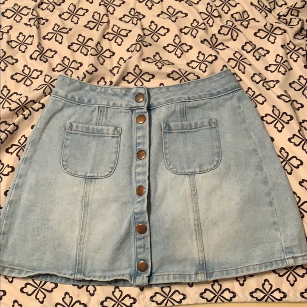 Brandy Melville Light Denim Skirt